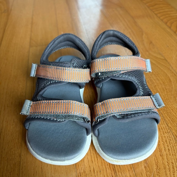 Stride Rite 360 Vinnie boys light-up sandals dark grey orange Toddler Size 8M - Picture 5 of 11